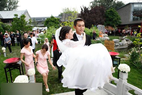 刘烨与太太的婚礼